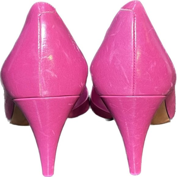 SESTO MEUCCI Vintage Style pumps Woman SHOE Size 6.5 B PINK Leather Italy - Picture 3 of 10